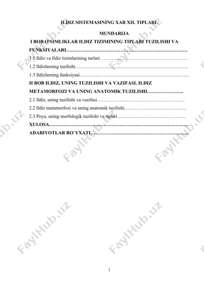 ildiz sistemasining xar xil tiplari — DOC
