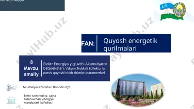 elektr energetika qurilmalari — PPTX