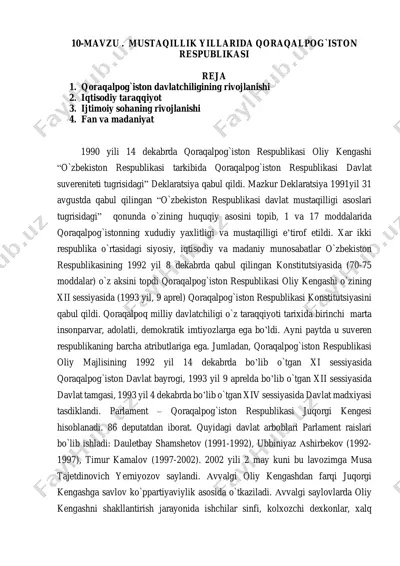 qoraqalpog`iston respublikasi mustaqilligi — PDF