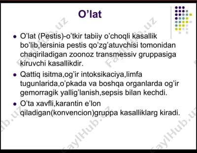 o'lat (pestis) — PDF