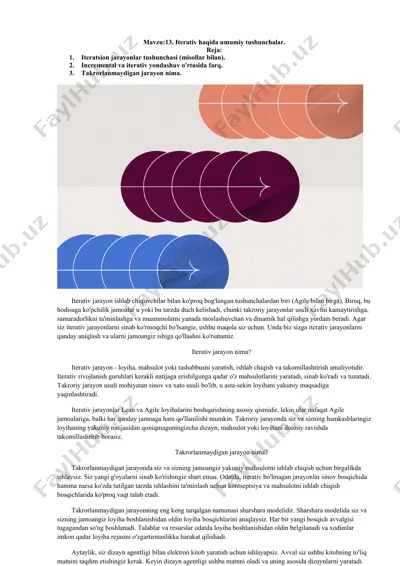 iterativ jarayonlar — DOCX