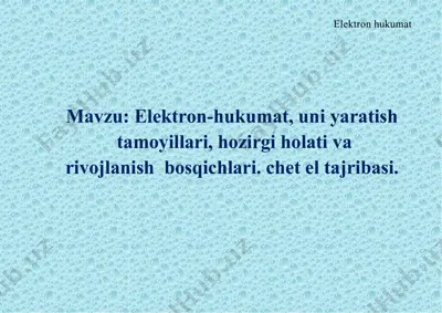 elektronhukumat — PPTX