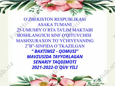 "baxtimiz - qomusi" senariy taqdimoti — PPT