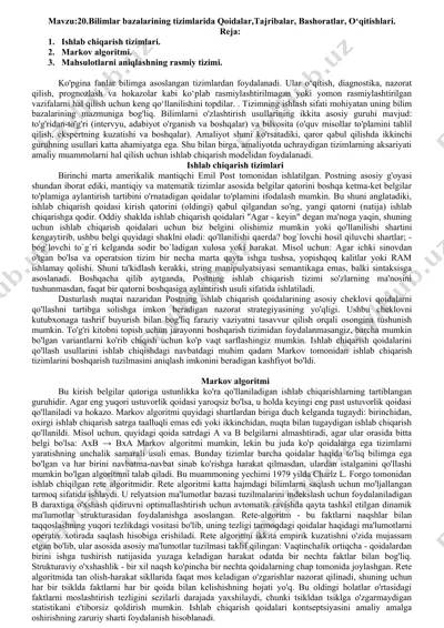 ishlab chiqarish tizimlari — DOCX