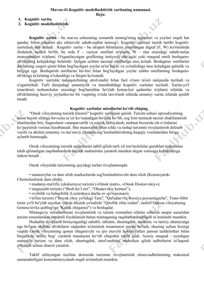 kognitiv xarita — DOCX