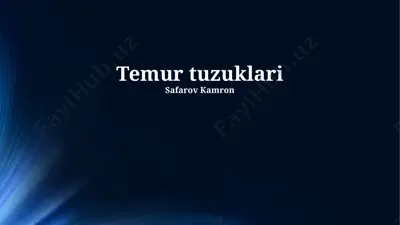 temur tuzuklari — PPTX