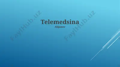 telemeditsina — PPTX