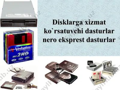 disklarga xizmat ko`rsatuvchi dasturlar nero eksprest dasturlar — PPT