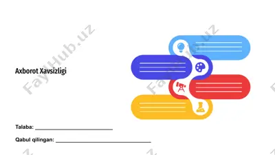 axborot xavsizligi — PPTX