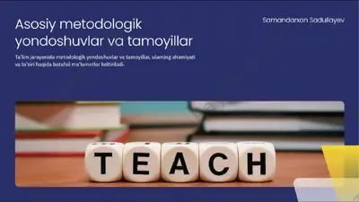 metodologiya va o'qitish — PPTX