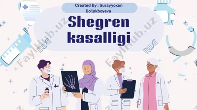 shegren kasalligi — PPTX