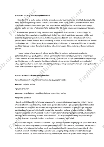 qozg'aluvchan opora qismlari — DOCX