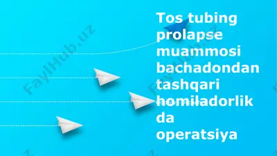 homiladorlik operatsiyalari — PPTX