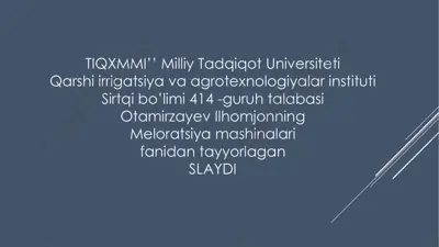 meloratsiya mashinalari — PDF