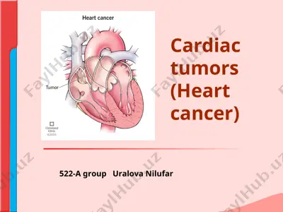 cardiac tumors (heart cancer) — PPT