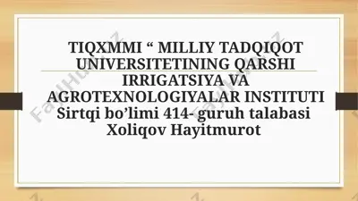 melioratsiya mashinalari — PPTX