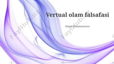 vertual olam falsafasi — PPTX