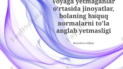 jinoyatchilik profilaktikasi — PPTX