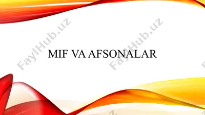 mif va afsonalar — PPTX