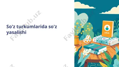 so'z yasalishi — PPTX