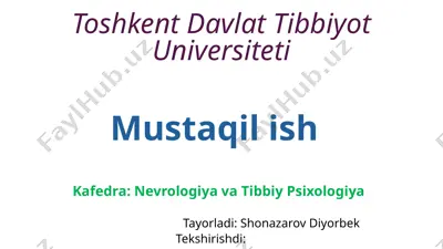 dissomniyalar — PPTX