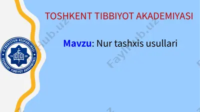 sonografiya. jigar va o't qopini tekshirishning birlamchi usullari — PPTX