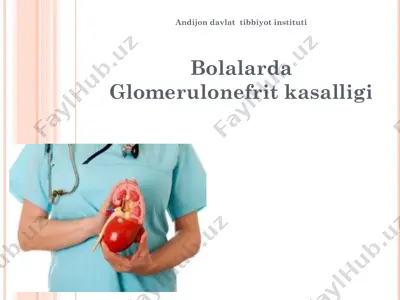 glomerulonefrit kasalligi — PDF