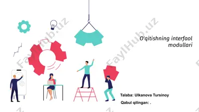 o'qitishning interfaol modullari — PPTX