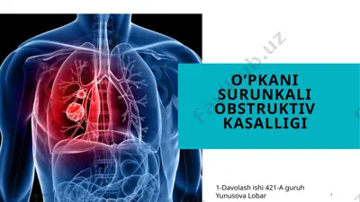 surunkali obstruktiv o'pka kasalligi (copd) — PPTX