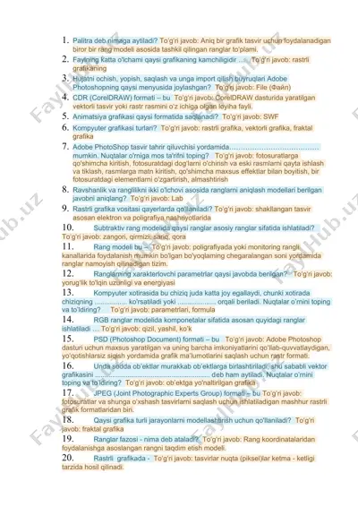 grafika dizayni asoslari — DOC
