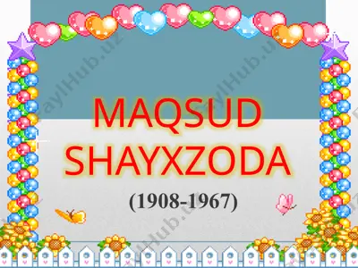 m. shayxzoda. mirzo ulug`bek — PPTX