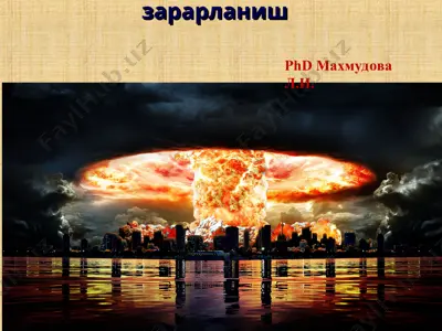 radiatsiya nurlardan zararlanish — PPT