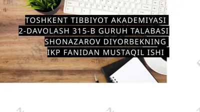 bexterevkasaligining simptomatologiyasi — PPTX