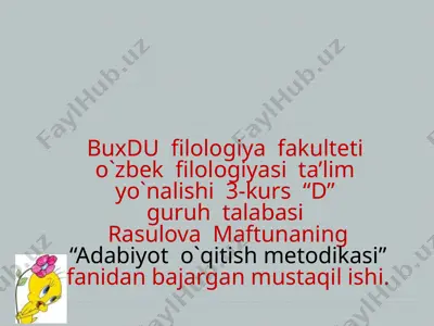 chingiz aytmatovning “jamila” qissasi — PPTX
