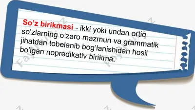so’z birikmasi — PPTX