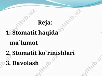 stomatit — PPTX