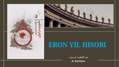 eron yil hisobi — PPTX
