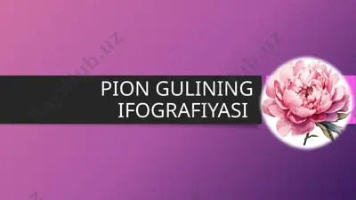 pion gulinining infografiyasi — PPTX
