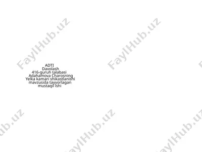 yelka kamari shikastlanishlari — PPTX
