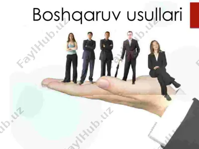 boshgaruv usullari — PPTX