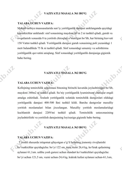 vaziyatli masala — DOCX