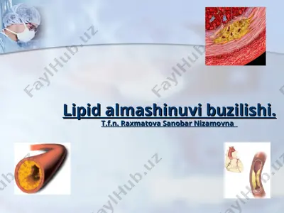 lipid almashinuvi buzilishi — PPT