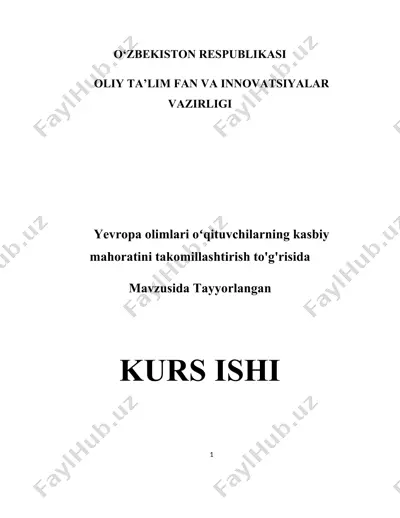 o‘qituvchilarning kasbiy mahoratini takomillashtirish to'g'risida — DOCX
