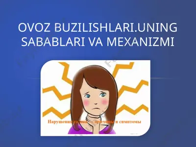 ovozbuzilishlari. uning sabablari va mexanizmi — PPTX