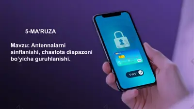 antennalarni sinflanishi — PPTX
