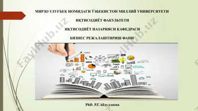 biznes rejalaştirish fanlari — PPTX