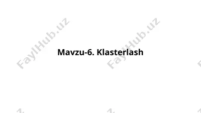 klasterlash — PPTX
