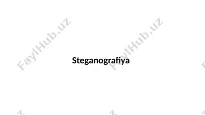 steganografiya — PPTX