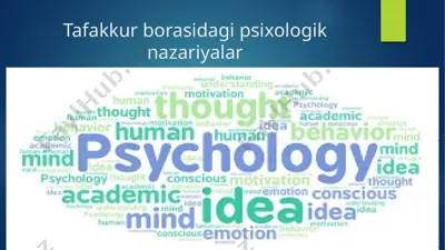tafakkur psixologiyasi — PPTX