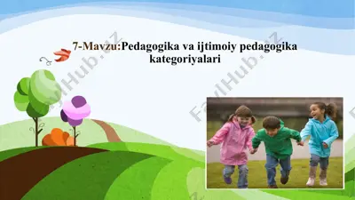 ijtimoiy pedagogika va ijtimoiy tarbiya — PPTX
